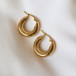 14k Gold filled Hoop -Thick Hoops